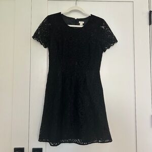 J. Crew black lace dress